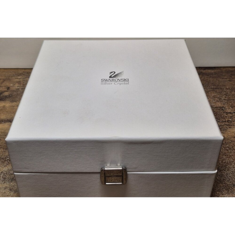 Swarovski Silver Crystal Comet Shooting Star CandleHolder w/ 2 Candles & Box